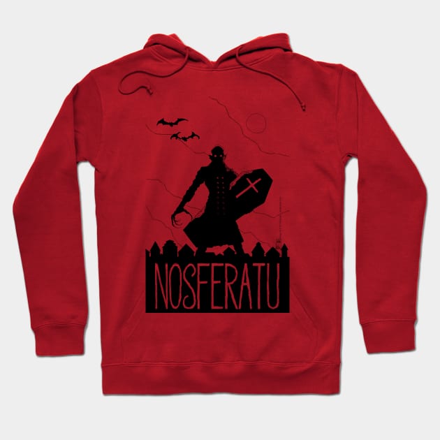 Nosferatu Minimalist Design Hoodie by jmdesantis